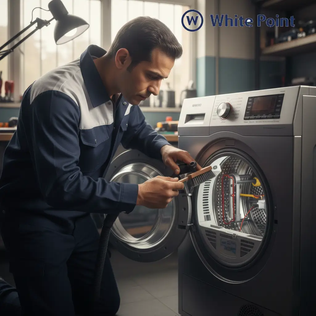 صيانة مجفف وايت بوينت وتنظيف الفلاتر الداخلية